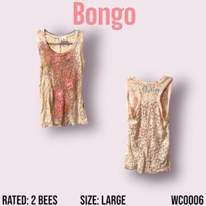 Women's Bongo Lace Tank Top*Size Large*